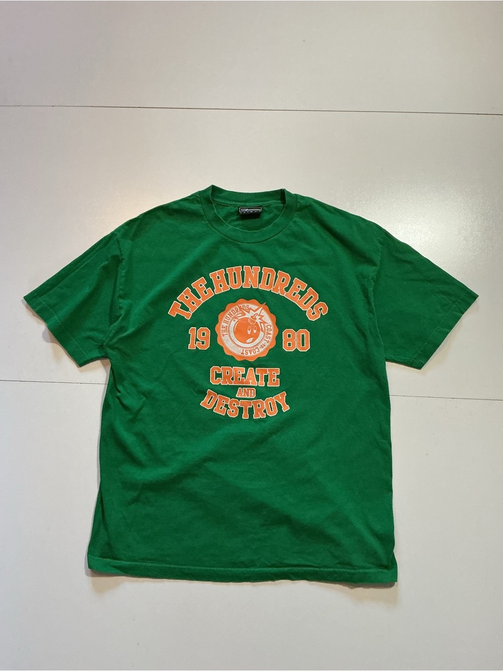 The Hundreds Coast To Coast Create & Destroy Green Adam Bomb Graphic S/S T-Shirt